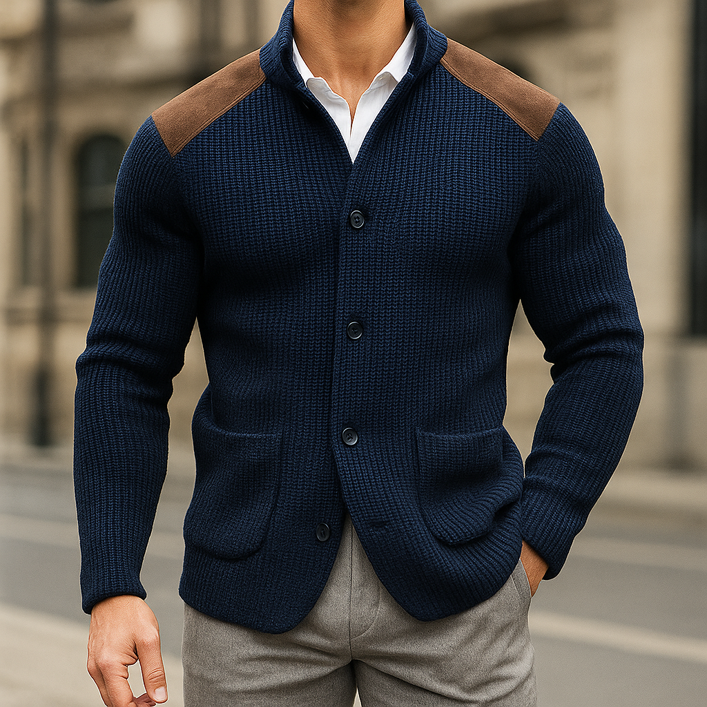 Blazer de malha elegante