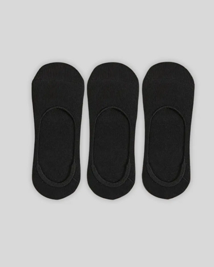 3 pares de meias Invisible Loafer - Preto