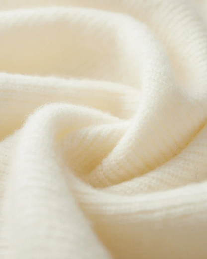 Camisola Portofino em caxemira com meio fecho