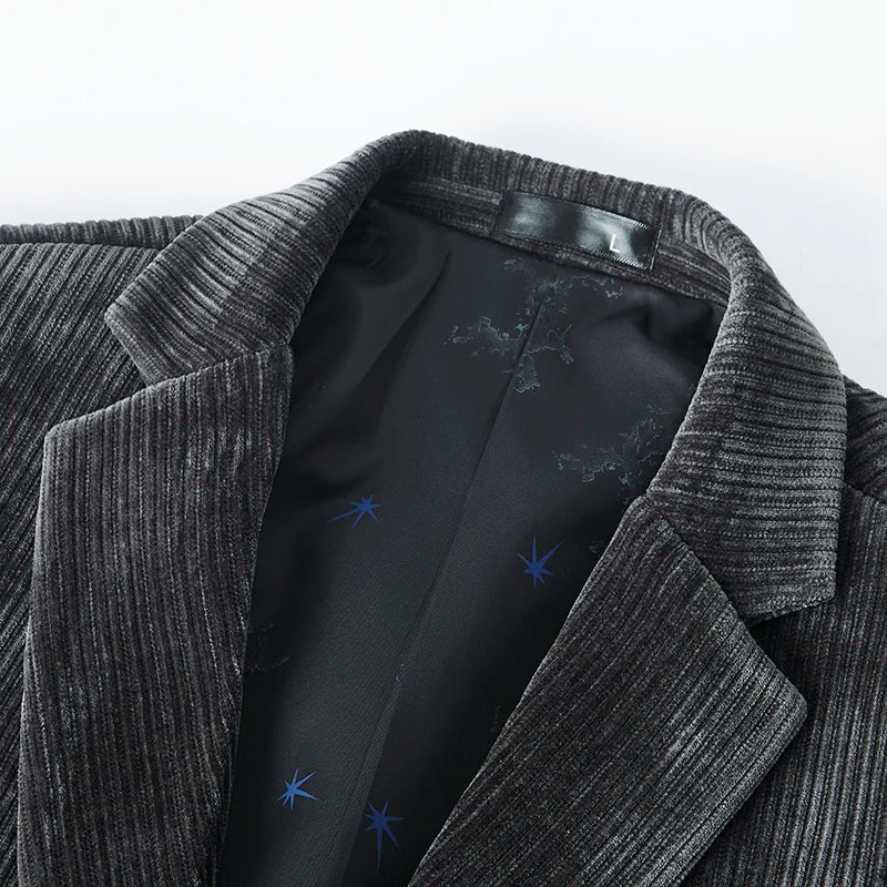 Blazer de fato de bombazina elegante