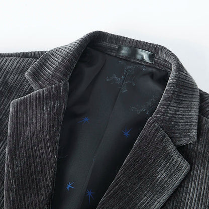 Blazer de fato de bombazina elegante